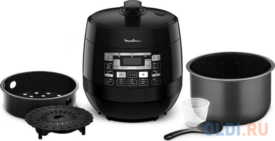 Мультиварка Moulinex Quickchef CE430832 5л 1000Вт серебристый/черный