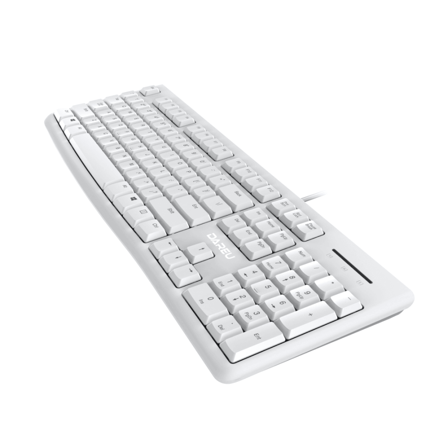 Клавиатура проводная Dareu LK185, мембранная, USB, белый (LK185 White)