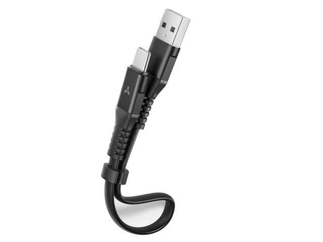 Аксессуар AccesStyle USB - Type-C 30cm Black AC30-TF30 в Москвe