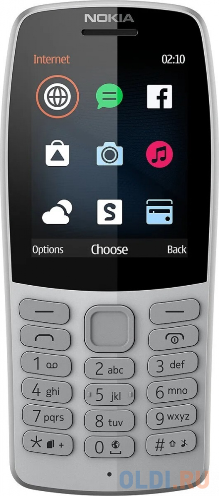 Телефон NOKIA 210 Dual Sim серый