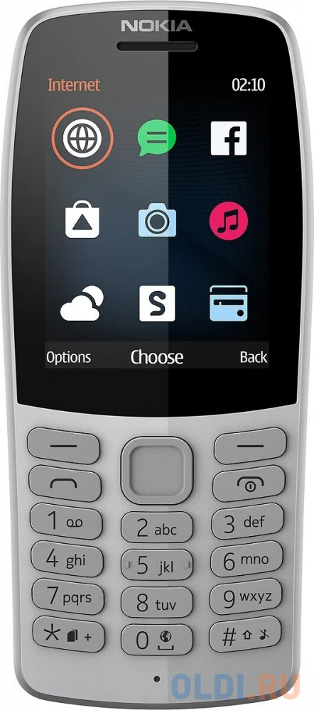 Телефон NOKIA 210 Dual Sim серый в Москвe