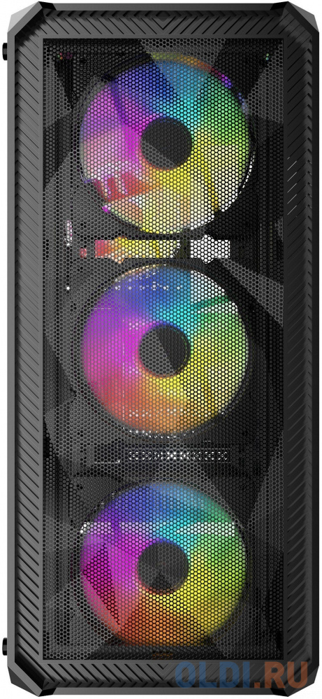 Корпус Powercase Mistral Edge, Tempered Glass, 4x 120mm 5-color fan, чёрный, ATX  (CMIEB-L4) в Москвe