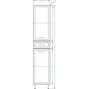 Пенал Stella Polar Концепт 36 белый (SP-00000145)