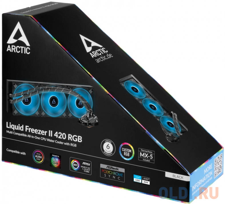 Система охлаждения жидкостная для процессора Arctic Cooling Liquid Freezer II 420 RGB в Москвe