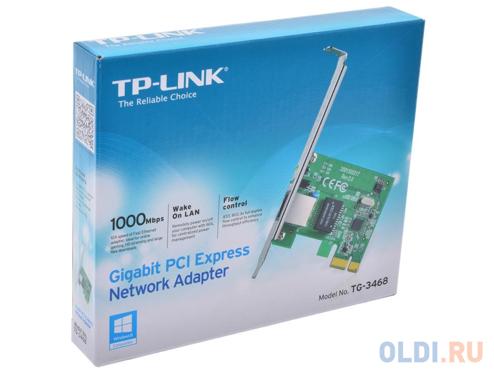 Сетевая карта TP-LINK TG-3468 Гигабитный сетевой PCI-E Express-адаптер