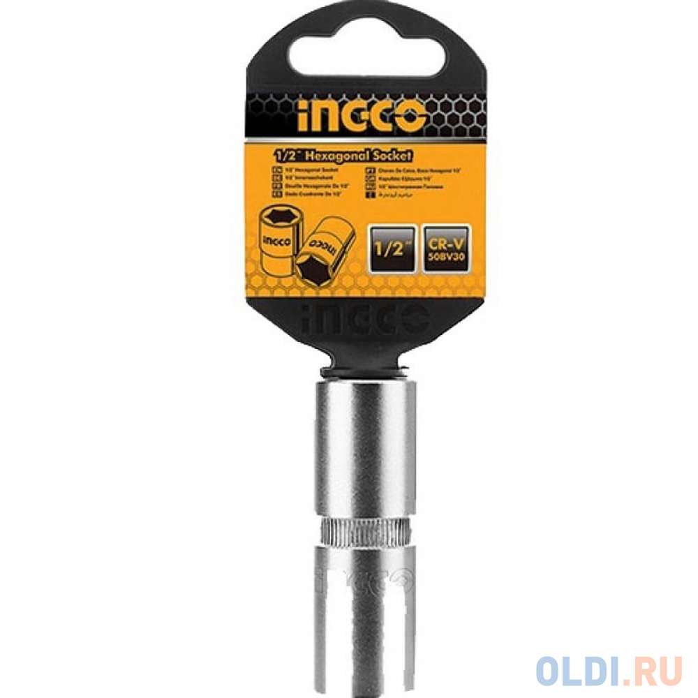 Головка свечная 1/2" 21 мм INGCO HSPS12211 INDUSTRIAL в Москвe