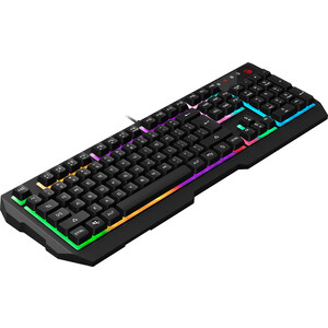 Клавиатура A4Tech Bloody B135N черный USB Multimedia for gamer LED (подставка для запястий) (B135N)