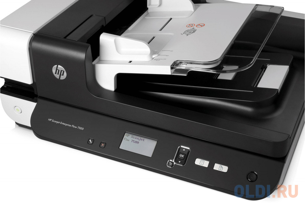 Сканер HP ScanJet Enterprise Flow 7500  L2725B планшетный, А4, ADF 100 листов,  50 стр/мин, 600dpi, 24bit, USB