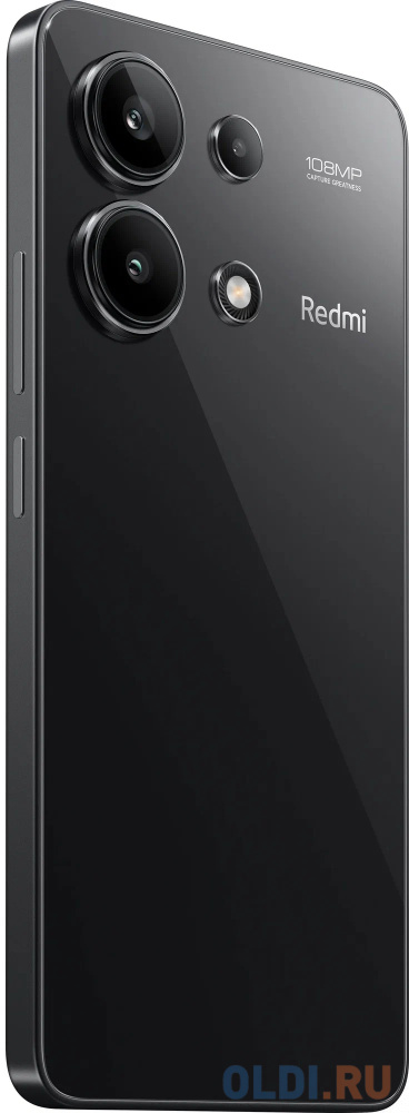 Redmi Note 13 Midnight Black (23124RA7EO), 16,9 cm (6.67") 20:9 2400 x 1080, 4 x 2.8 ГГц + 4 x 1.9 ГГц, 8 Core, 8 GB, 128 GB, 108 МП+ 8 МП + 2 МП