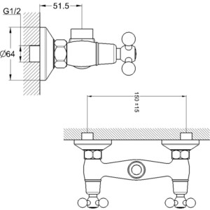 Смеситель для душа G.lauf QTZ (QTZ5-A827)