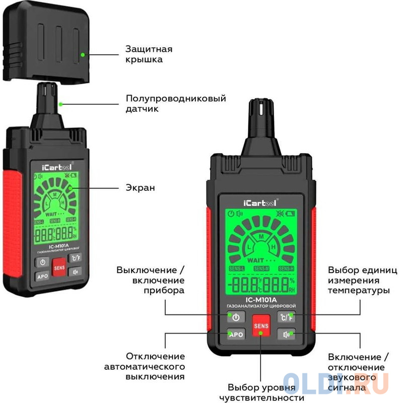 iCarTool Газоанализатор цифровой IC-M101A