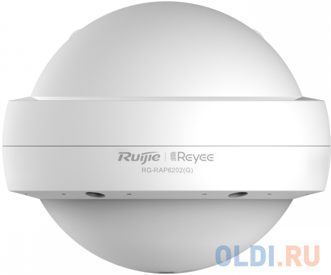 Ruijie Reyee AC1300 Dual Band Outdoor Access Point, IP68 waterproof, 867Mbps at 5GHz + 400Mbps at 2.4GHz, 2 10/100/1000base-t Ethernet  port, Internal