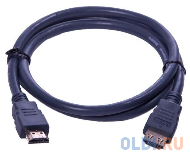 Кабель HDMI 1м Wize CP-HM-HM-1M круглый темно-серый в Москвe