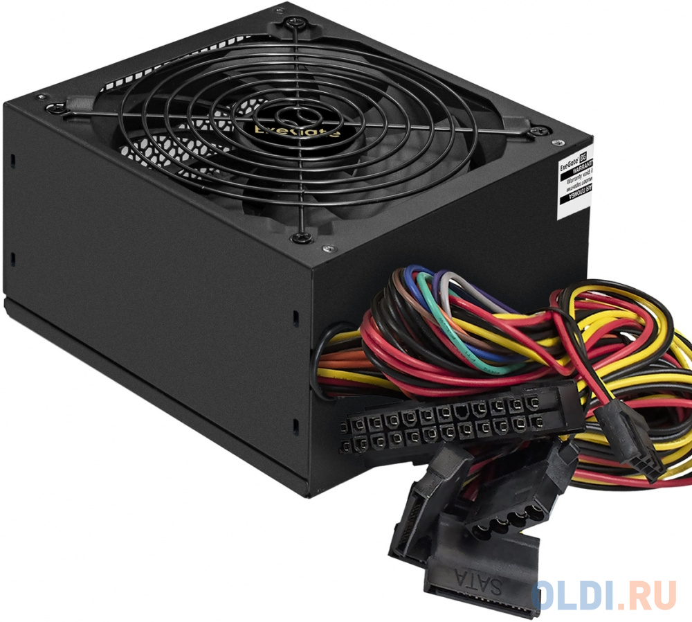 Блок питания 400W ExeGate 400PPX (ATX, APFC, КПД 80% (80 PLUS), 14cm fan, 24pin, 4+4pin, 2xPCI-E, 4xSATA, 3xIDE, RTL, black)