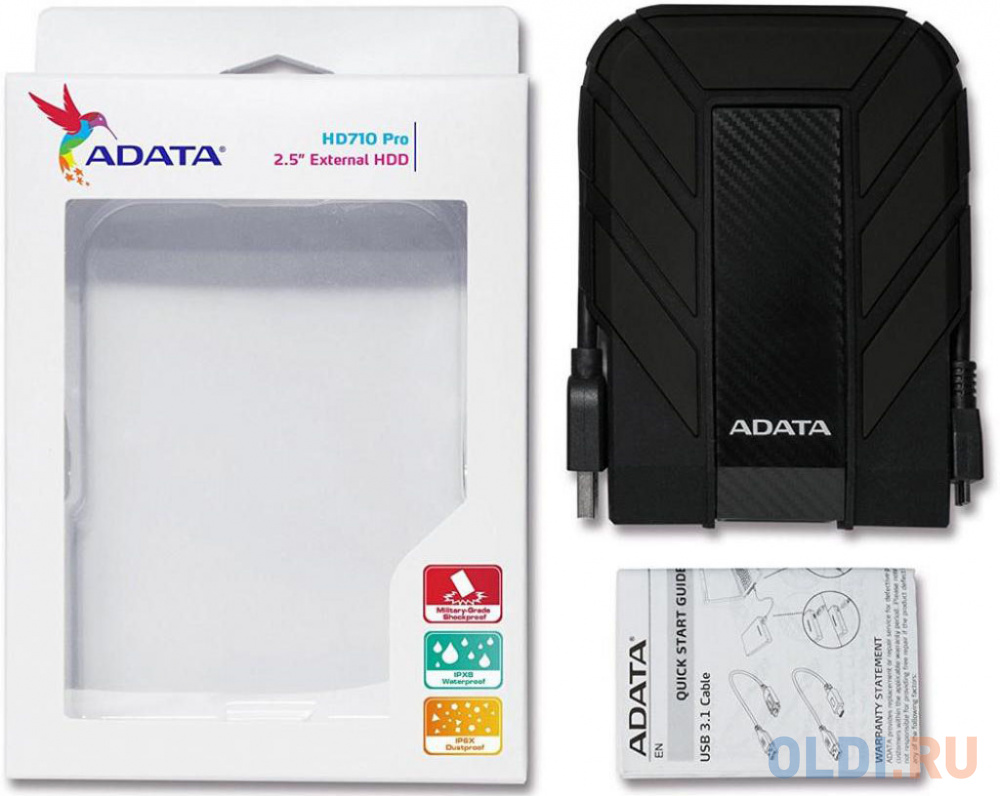 Жесткий диск A-Data USB 3.1 5Tb AHD710P-5TU31-CBK HD710Pro DashDrive Durable 2.5" черный