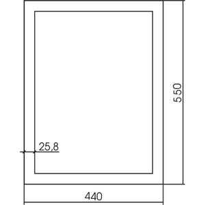 Зеркало Mixline Магнат 45х55 золото (4630104800921)