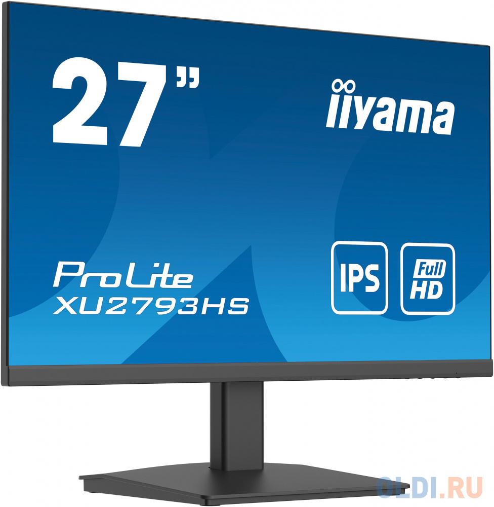 Монитор Iiyama 27" ProLite XU2793HS-B4 черный IPS LED 4ms 16:9 HDMI M/M матовая 1000:1 300cd 178гр/178гр 1920x1080 D-Sub DisplayPort FHD USB 4.6к в Москвe