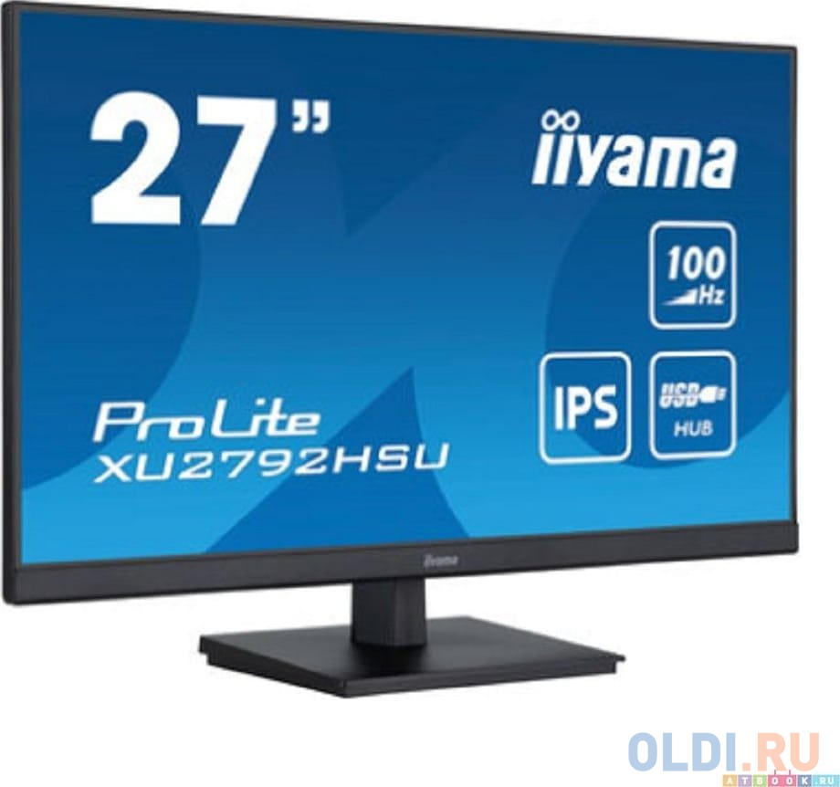 Монитор Iiyama 27" ProLite XU2792HSU-B6 черный IPS LED 0.4ms 16:9 HDMI M/M матовая 1000:1 250cd 178гр/178гр 1920x1080 100Hz DP FHD USB 4.2кг