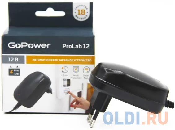 З/У для свинцово-кислотных аккумуляторов 12V GoPower ProLab 12 1.0A (1/100)