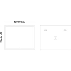 Зеркало Mixline Минио 100х80 подсветка, сенсор, с подогревом (4620077042602) в Москвe
