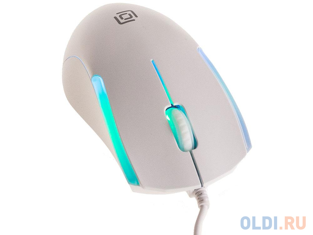 Мышь Oklick 245M белый оптическая (1000dpi) USB (3but