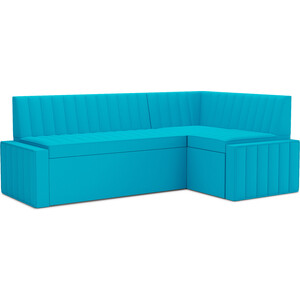 Кухонный диван Mebel Ars Вермут правый угол (синий) 193х82х113 см