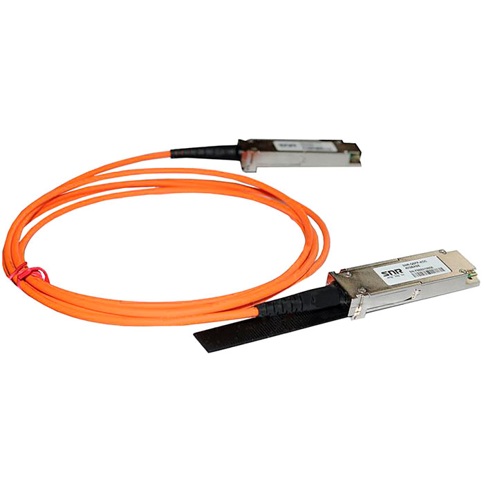 Кабель AOC (Active Optical Cable) SNR SNR-QSFP+AOC-15, 40 Гбит/с, 15 м (SNR-QSFP+AOC-15)