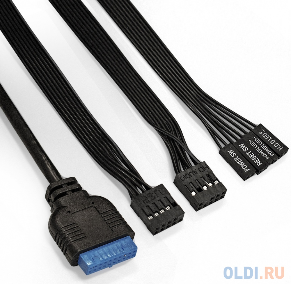 Корпус Miditower ExeGate EVO-8243-NPX500 (ATX, БП 500NPX с вент 12 см, 2*USB+1*USB3.0, черный, 3 вент. с RGB подсветкой, боковая панель - закаленное с