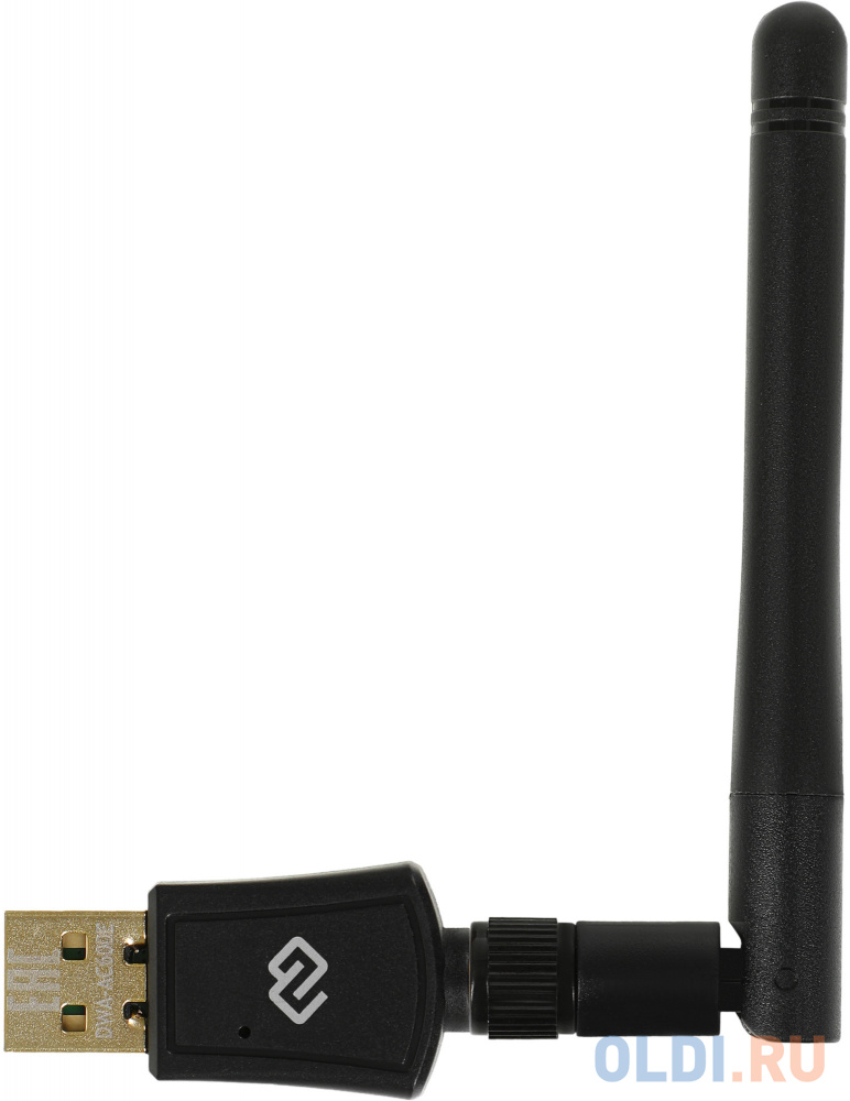 Сетевой адаптер Wi-Fi Digma DWA-AC600E AC600 USB 2.0 (ант.внеш.съем) 1ант. (упак.:1шт)