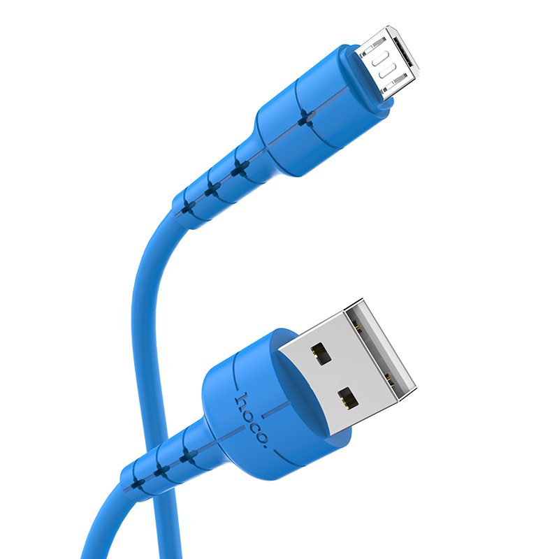 Дата-кабель Hoco X30 Star, USB - MicroUSB, синий (91165)