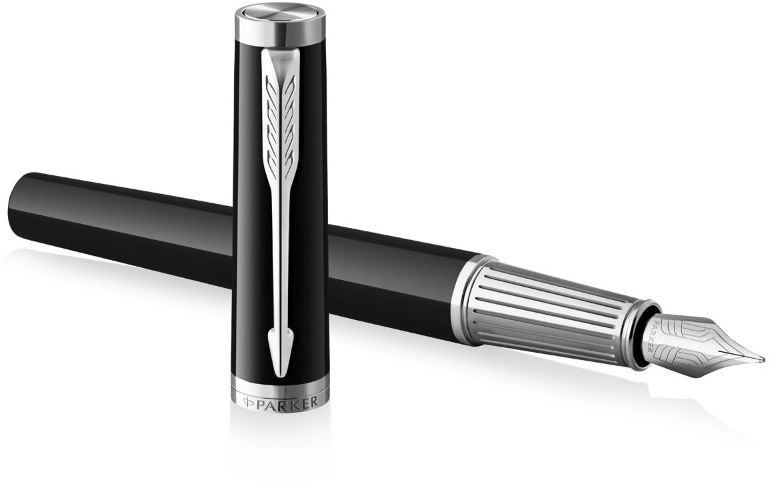 Ручка перьевая Parker Ingenuity Core F570 Black СT F, Латунь, колпачок, подарочная упаковка (2181994)
