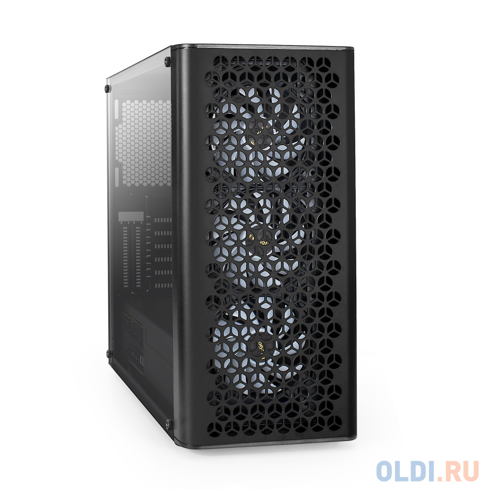 Корпус Miditower ExeGate EVO-9202-NPX500 (ATX, БП 500NPX с вент. 12 см, с окном, 1*USB+1*USB3.0, аудио, 3 вент. 12см с RGB подсветкой)