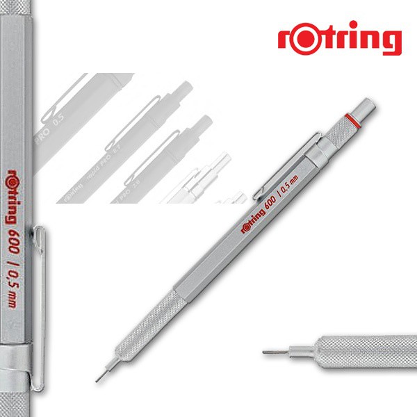 Карандаш механический Rotring 600 1904445 серебристый