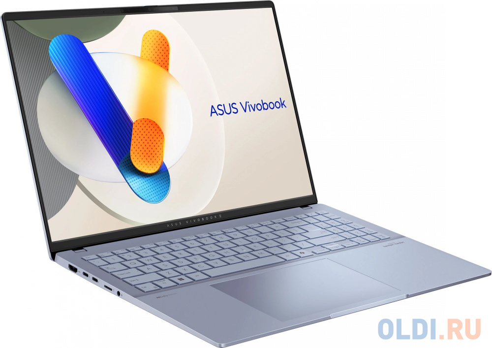 Ноутбук Asus Vivobook S 16 OLED S5606MA-MX036W Core Ultra 7 155H 16Gb SSD1Tb Intel Arc 16" OLED 3.2K (3200x2000) Windows 11 Home lt.blue WiFi BT