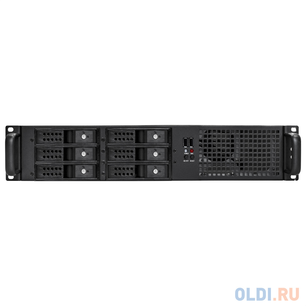 Серверный корпус ExeGate Pro 2U660-HS06 <RM 19", высота 2U, глубина 660, БП 500ADS, 6xHotSwap, USB>