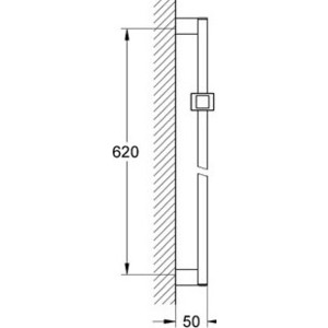 Душевая штанга Grohe Euphoria Cube 60 см, хром (27892000)