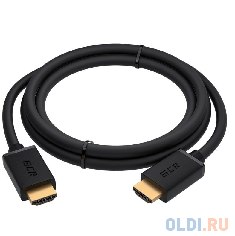 Кабель HDMI 1м Green Connection GCR-HM411-1.0m круглый черный