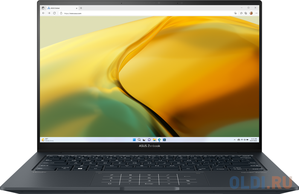 Ноутбук Asus Zenbook 14X OLED UX3404VA-M9287W Core i7 13700H 16Gb SSD1Tb Intel Iris Xe graphics 14.5" OLED 2.8K (2880x1800) Windows 11 Home grey