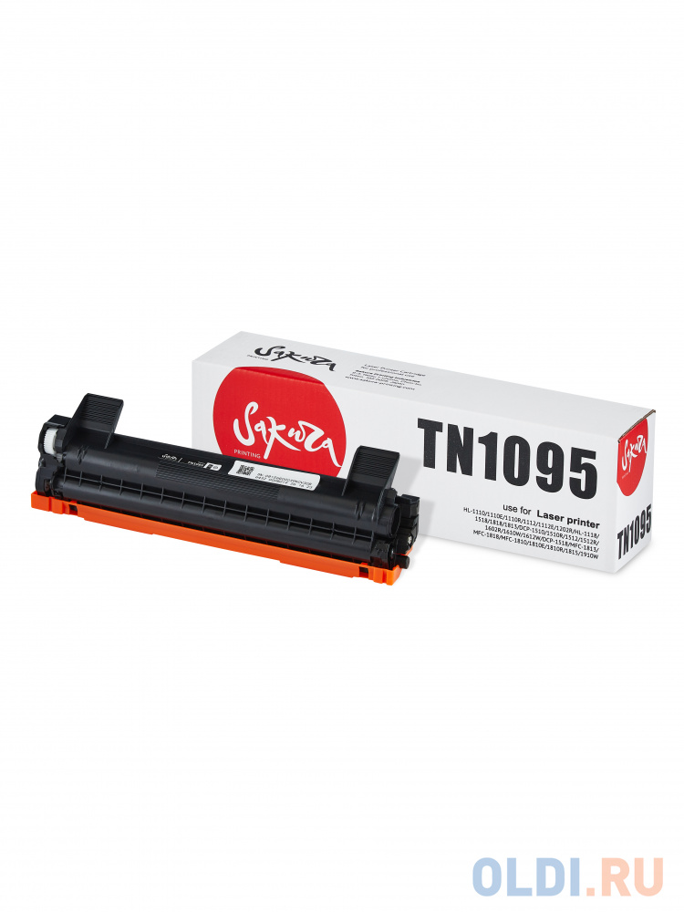 Картридж Sakura TN1095 для Brother HL-1202R/DCP-1602R, черный, 1500 к.