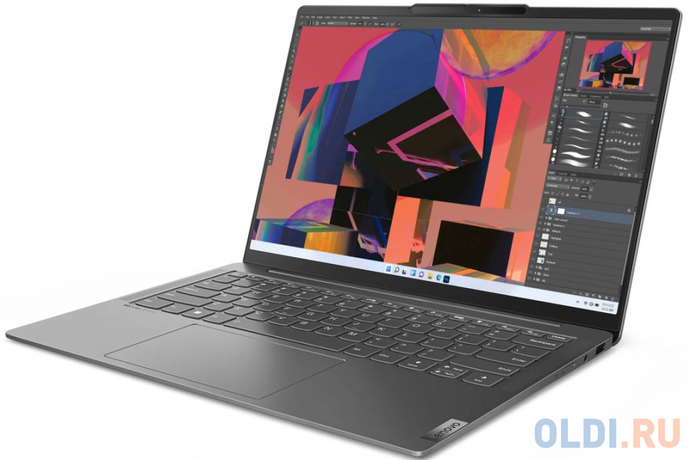 Ноутбук/ Lenovo Yoga Slim 6 14IRP8 14"(2240x1400 IPS)/Intel Core i5 1340P(1.9Ghz)/16384Mb/512SSDGb/noDVD/Int:Intel Iris Xe Graphics/Cam/BT/WiFi/6