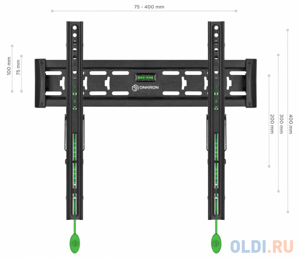 Кронштейн для телевизора Onkron TM5 черный 32"-65" макс.68кг настенный наклон