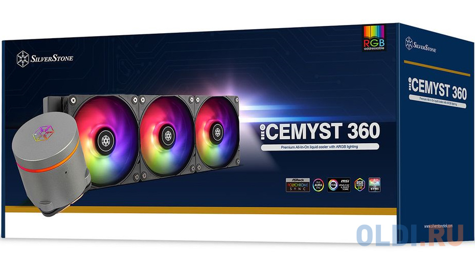 G53IM360ARGB020 Premium All-In-One liquid cooler with ARGB lighting