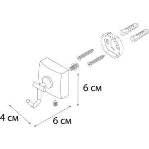 Крючок Fixsen Kvadro (FX-61305F) в Москвe