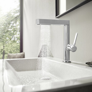 Смеситель для раковины Hansgrohe Finoris с донным клапаном Push-Open, хром (76063000)