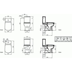 Унитаз (чаша) Ideal Standard Esedra белый (T283401) в Москвe