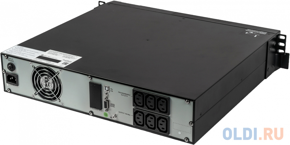 ИБП Systeme Electric Smart-Save Online SRV 2000 ВА, конвертируемый форм-фактор 2U, 230 В, 6 розеток  IEC C13, SmartSlot, LCD, USB HID