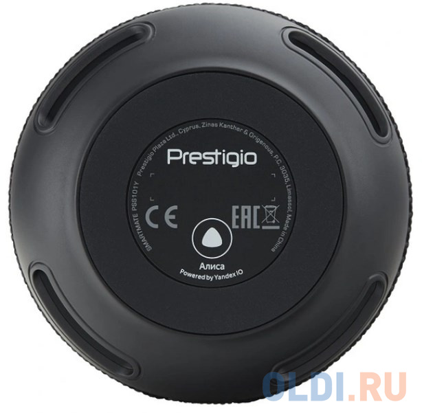 Колонка портативная 1.0 (моно-колонка) Prestigio Smartmate Черный