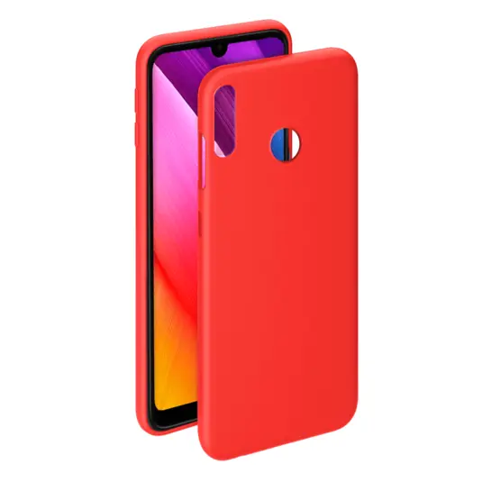 Чехол-накладка Deppa Gel Color Case для смартфона Huawei Y7 (2019), термопластичный полиуретан (TPU), красный (86662)