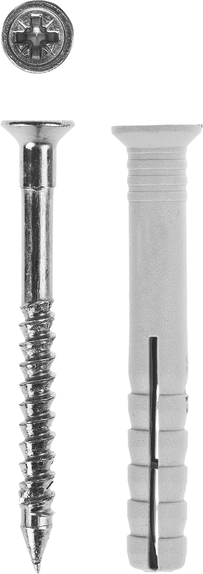 Дюбель-гвоздь 8 мм x 14 см, полипропилен, с потайным бортиком, 50 шт., ЗУБР (4-301345-08-140)