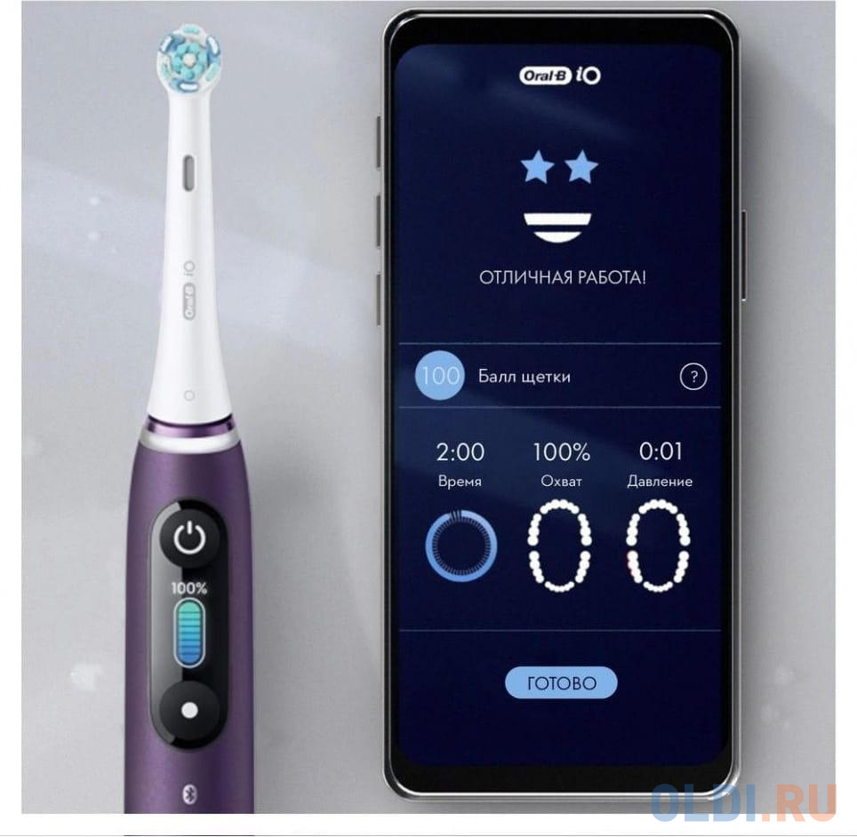 Набор электрических зубных щеток Oral-B iO Series 8N Set + extra brushead черный